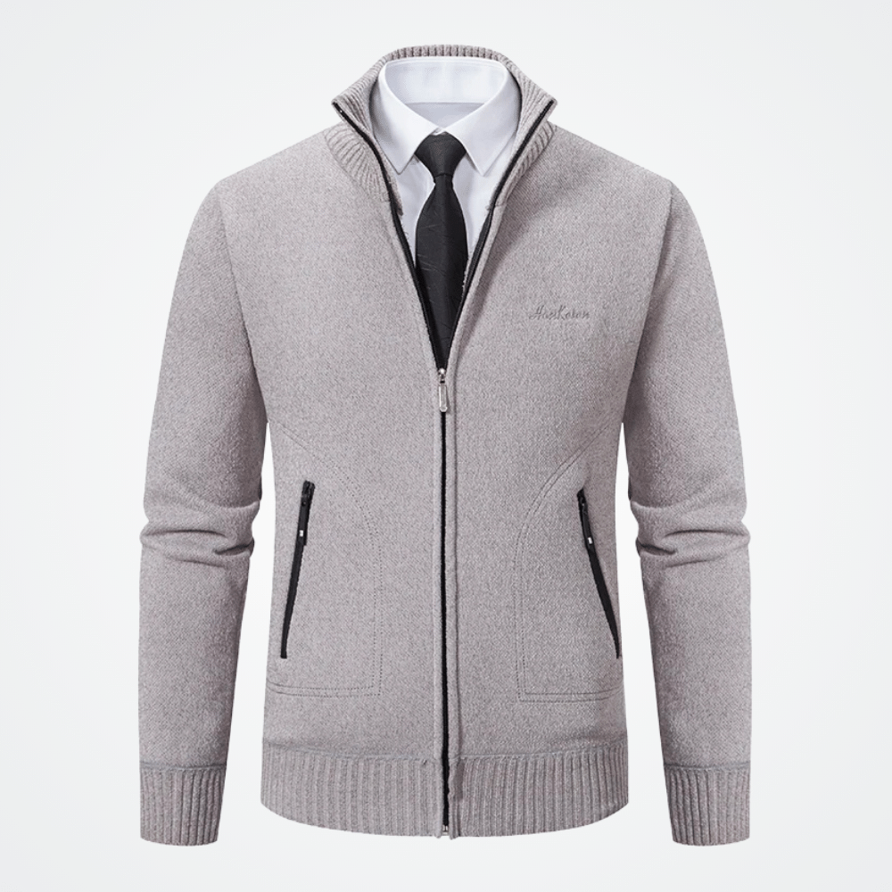 Cardigan Masculino Gola Alta Elegano® Banff