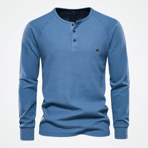 Blusa Masculina Gola Henley Elegano® Orlando