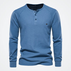 Blusa Masculina Gola Henley Elegano® Orlando