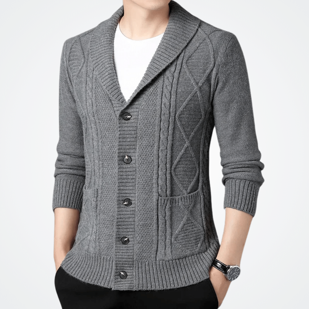 Cardigan Tricot Masculino Elegano® Arhus