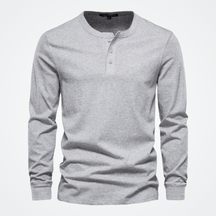 Blusa Masculina Gola Henley Elegano® Oymyakon