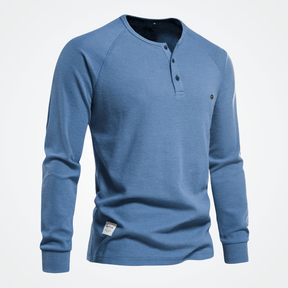 Blusa Masculina Gola Henley Elegano® Orlando