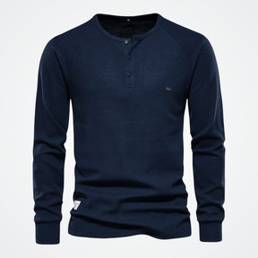 Blusa Masculina Gola Henley Elegano® Orlando