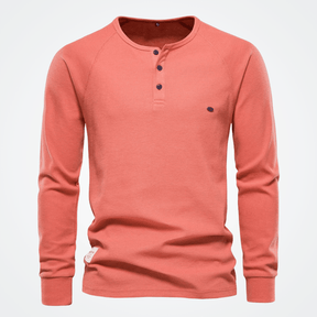 Blusa Masculina Gola Henley Elegano® Orlando