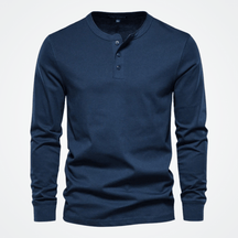 Blusa Masculina Gola Henley Elegano® Oymyakon