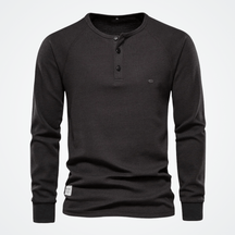 Blusa Masculina Gola Henley Elegano® Orlando