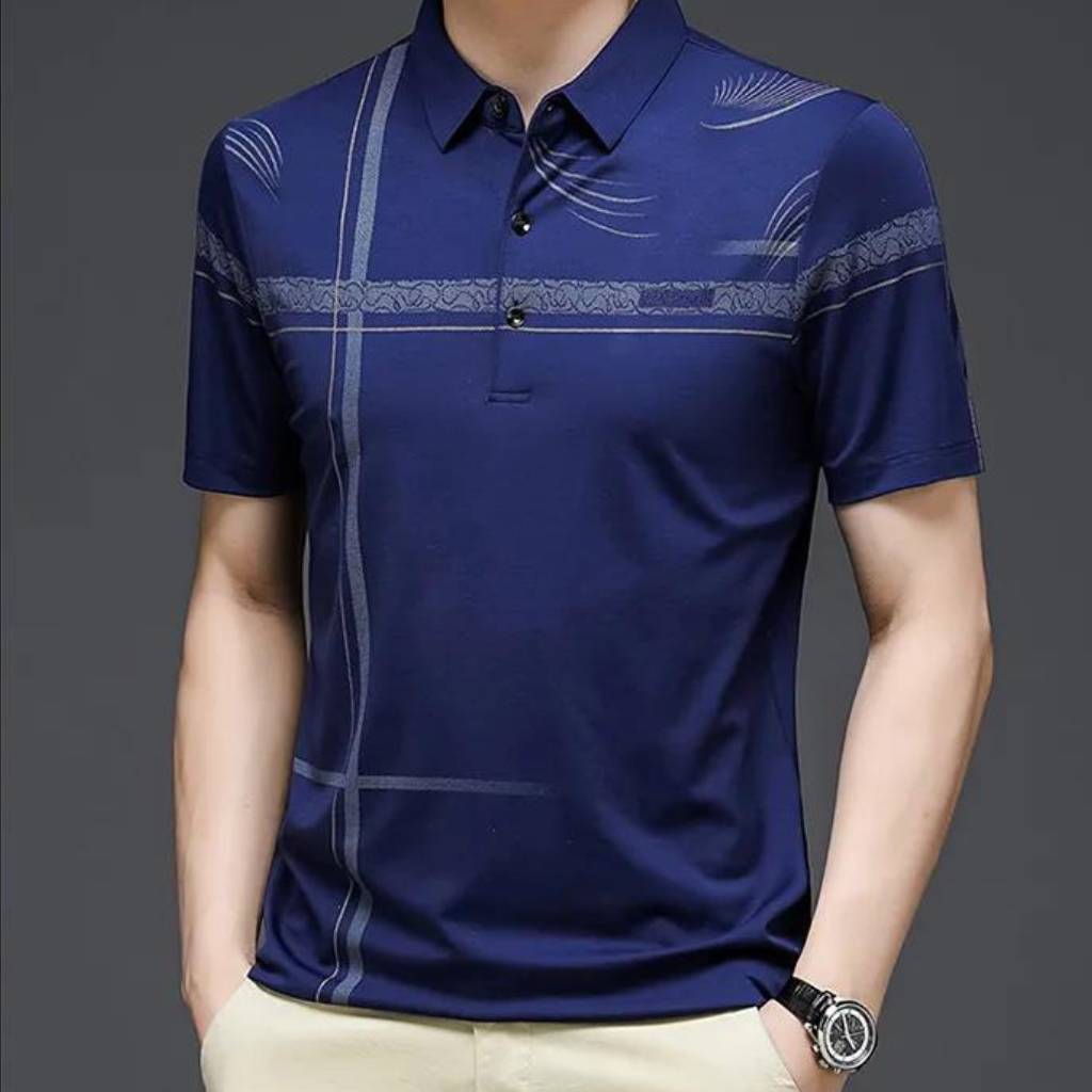 Camisa Polo Masculina Design Cruzada