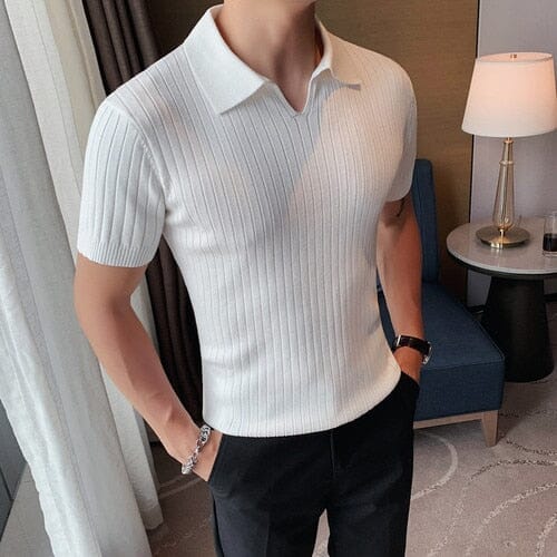 Camisa Polo Masculina Linear