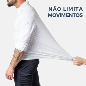 Camisa Social Lisa Conforto Anti Amassado